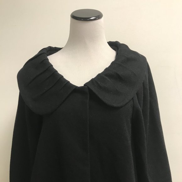 Diab'less black boho loose fit jacket coat T2 M - Picture 3 of 7